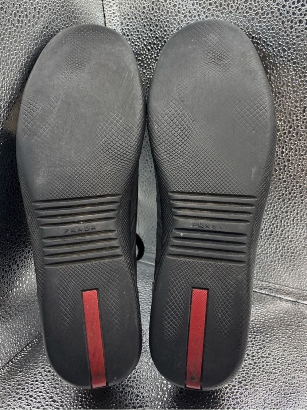 Prada Sport Men's Gray Suede Nylon Low-Top Sneakers 4E 1835 Prada size 8.5 US9.5 - Picture 8 of 16